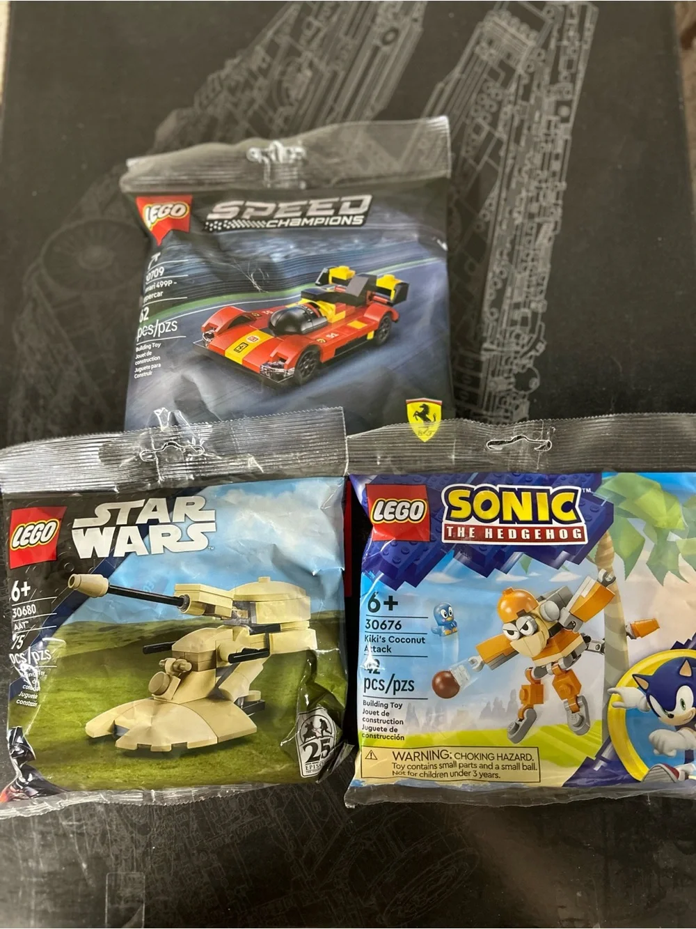 3 Lego bags (30680,30676,30709)